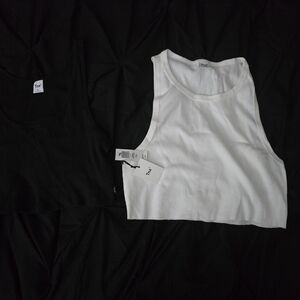 Tna Cropped Ribbed Tanks